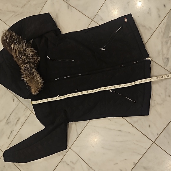 Postcard jacket with fur collar - Picture 6 of 14